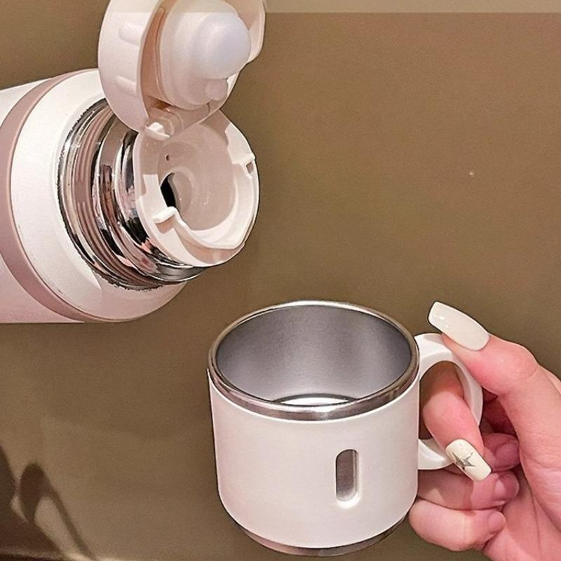 JUSTINLAU Spot Goods 600/800ML Thermos Cup Vacuum Flasks with Tea Strainer Stainless Steel Portable Travel Thermal Water Bottles