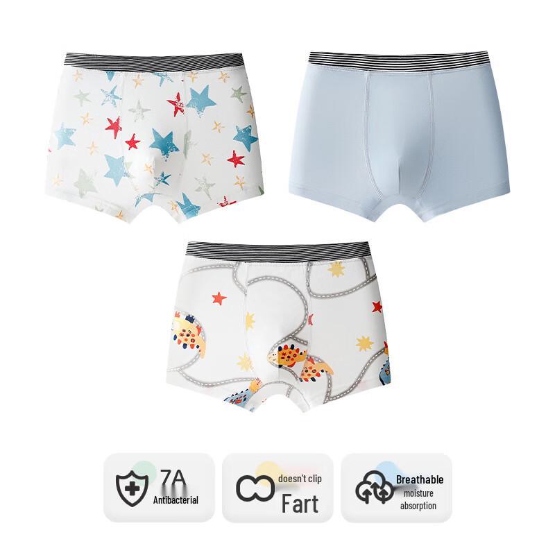 Jungen Baumwolle Antibakterielle Boxershorts 3er-Pack