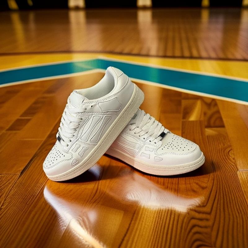 Couple's canvas shoes, 2024 spring and summer new thick-soled color-blocked breathable cork soft white shoes