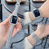 Case +Silicone Strap for Apple Watch Band 44mm 45mm 8 7 40mm 42 38 49mm Sport Watch Band for IWatch Series 9 8 7 6 SE 5 4 3 2 1