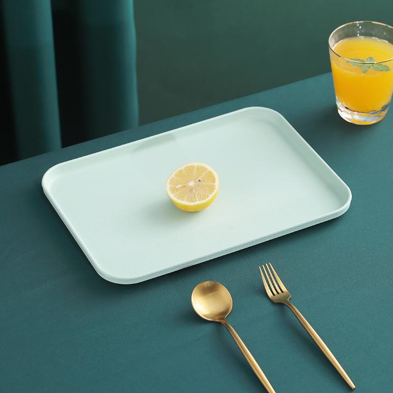 Tea Tray Living Room Cup Tea Cup Tray Household Rectangular Water Cup Tea Cup Tray Fruit Tray Nordic Plastic