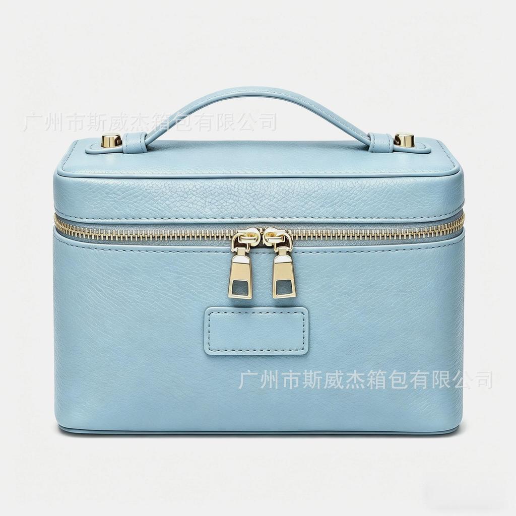 Nuova Borsa Trucco di Lusso Leggero di Alta Qualità Borsa a Mano di Grande Capacità in Pelle PU Borsa da Donna con Scomparti