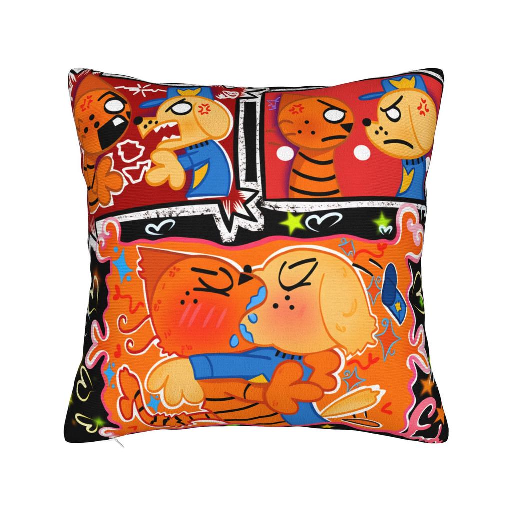 Pillow Case Dog Man Comic Anime Soft Pillow Cover For Wedding Party Home Decor Cute Funny Pillowcases