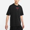 Jordan T Shirts Men's Black Crew Neck Moderate Straight Fit (Unisex) T-Shirts DM3545 010