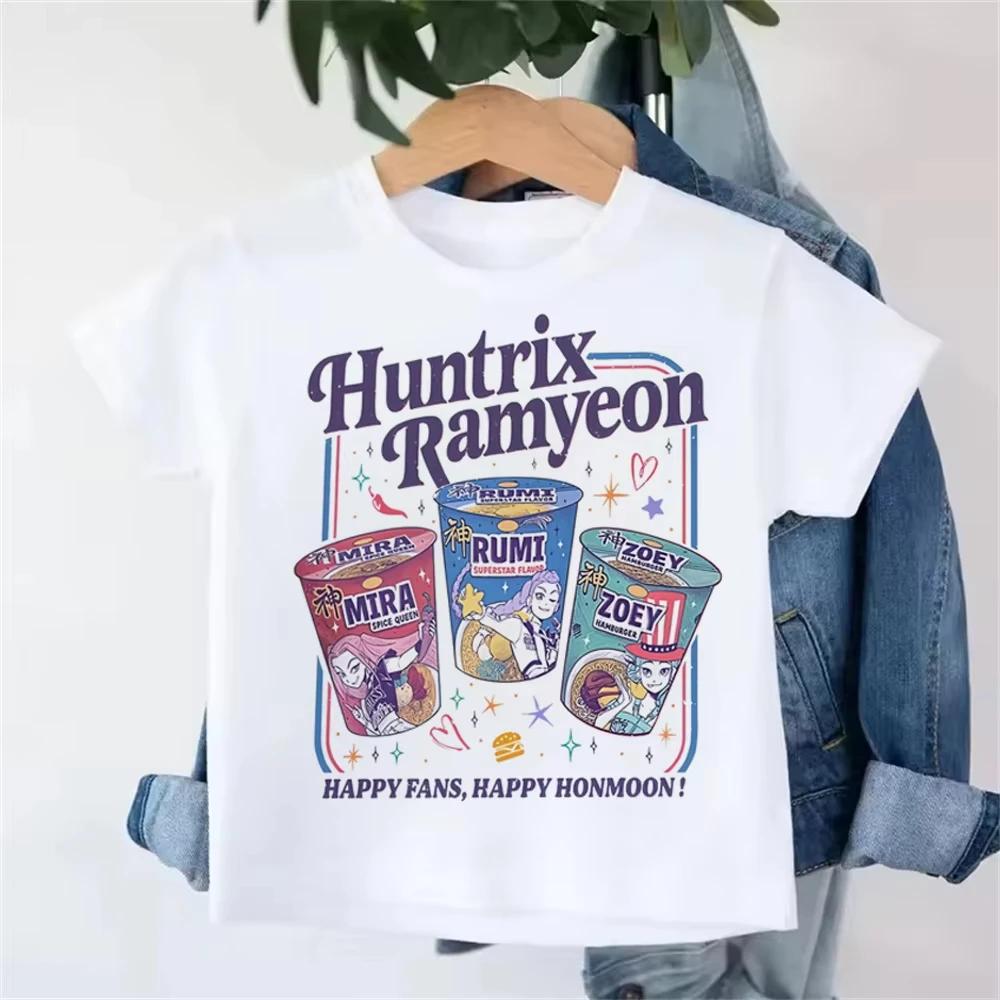 Anime Derpy Tiger Kpop Demon Hunters Shirt for Kids Baby Girl Men Women T Shirt Cute Tiger Cartoon Clothes Hot Movie Print Soft