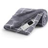 Electric Blanket - Imetec - 150x110 Cm Heated Blanket - 6 Temperatures - Velvet and Sherpa Touch Fabric - Machine Washable
