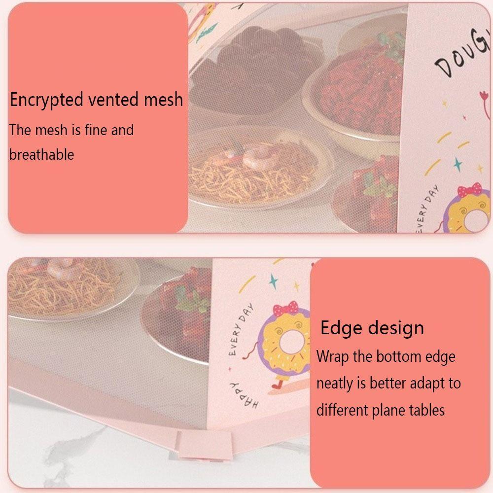 Foldable Leftovers Food Cover Anti-mosquito Meal Vegetable Umbrella  Kitchen Gadgets