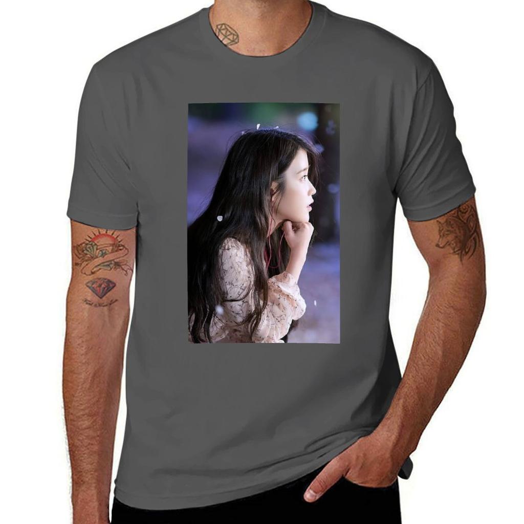Lee Jieun IU TShirt Plus Size Workout Short Sleeve Top