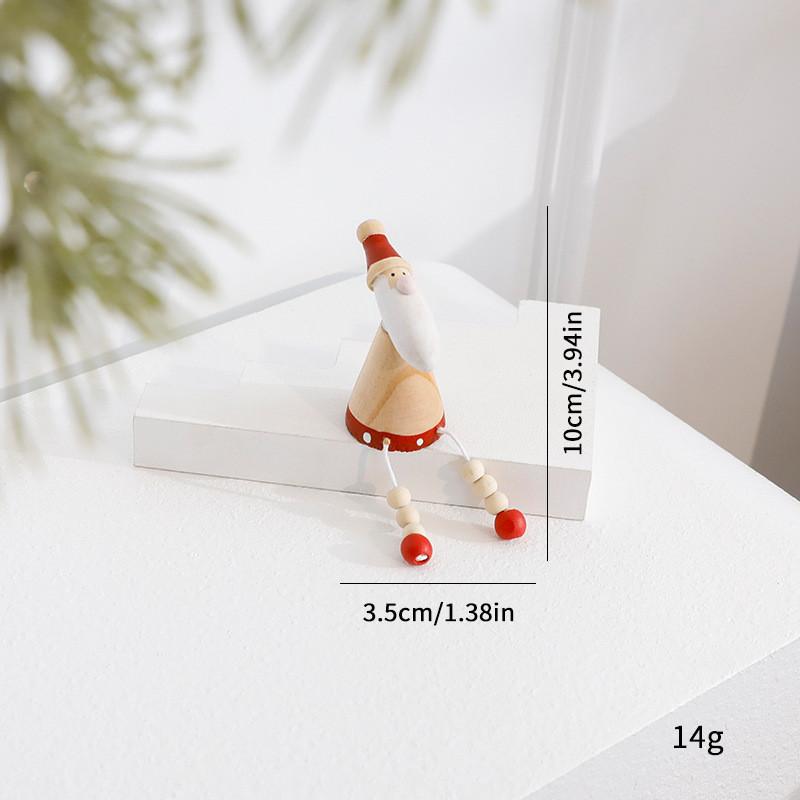 Santa Claus Reindeer Snowman Wooden Tabletop Ornament For Christmas Decoration