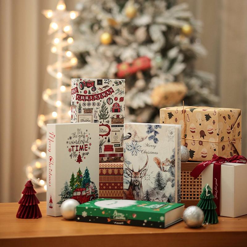 Seria Świąteczna Dekoracja Fałszywych Książek Estetyka Pokoju Dziennego Rekwizyty Dekoracje Książek Wnętrze Ozdoby na Stolik Kawowy Dodatkowe