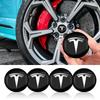 Tesla Car Accessory genuine  Model 3/Y/S/X 4PCS 56MM Emblem Hub Caps - Car Wheel Center Rims Cover