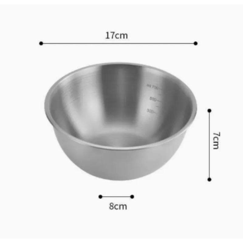 Двухслойная чаша для супа и риса, противоожоговая чаша для лапши, золото, серебро, чаша для фруктового салата, пищевая посуда Silver 700ml