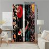 2 pcs   versatile polyester transparent curtains for home decoration Japanese landscape1 for use in bedrooms and living rooms