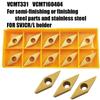 10pcs VCMT331 Golden VCMT160404 Indexable Lathe Turning Tool Carbide Inserts