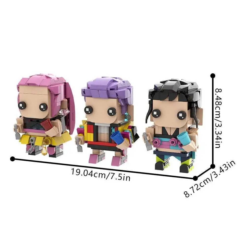 K Pop Dämonenjäger Blöcke Kpop Dämonenjäger Blöcke Spielzeug Huntrix Bausteine Derpys Tiger Rumi Zoey Mira Sussy Goods Merch