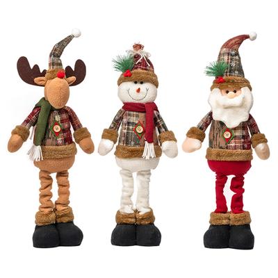 Telescopic Christmas Doll Merry Christmas Decorations Santa Claus Snowman Reindeer Ornaments Xmas Navidad Noel Gifts