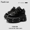 Punk Small Leather Women's Metal Gothic Dark Muffin Lolita Rivet Niche Y2g Hot Girl Platform Shoes