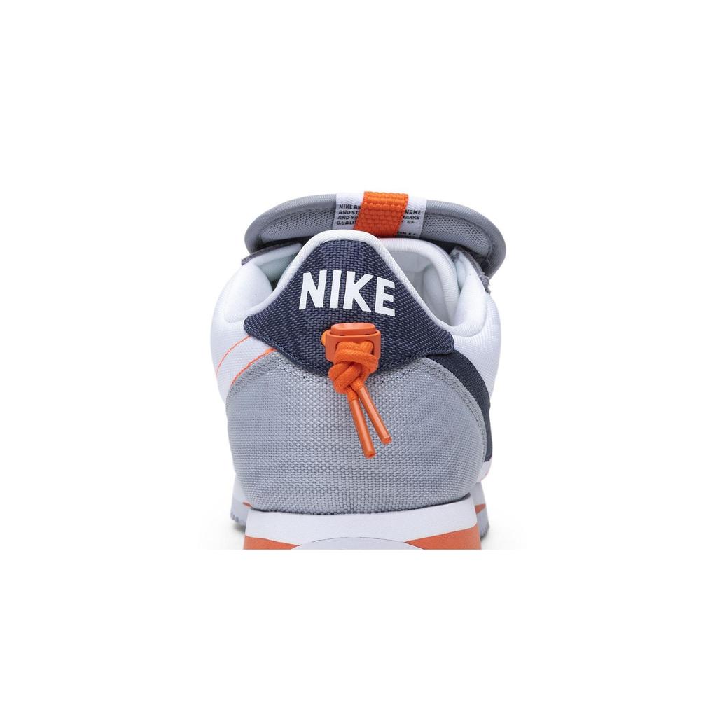 Nike Cortez Basic Slip 'House Shoes' (Unisex) White / Thunder Blue-Wolf Grey-Turf Orange Running Shoes AV2950 100