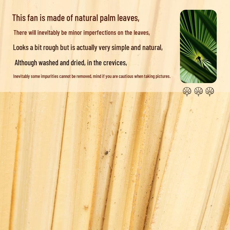 Handwoven Cattail Fan: Traditional Chinese Palm Leaf Fan for Summer
