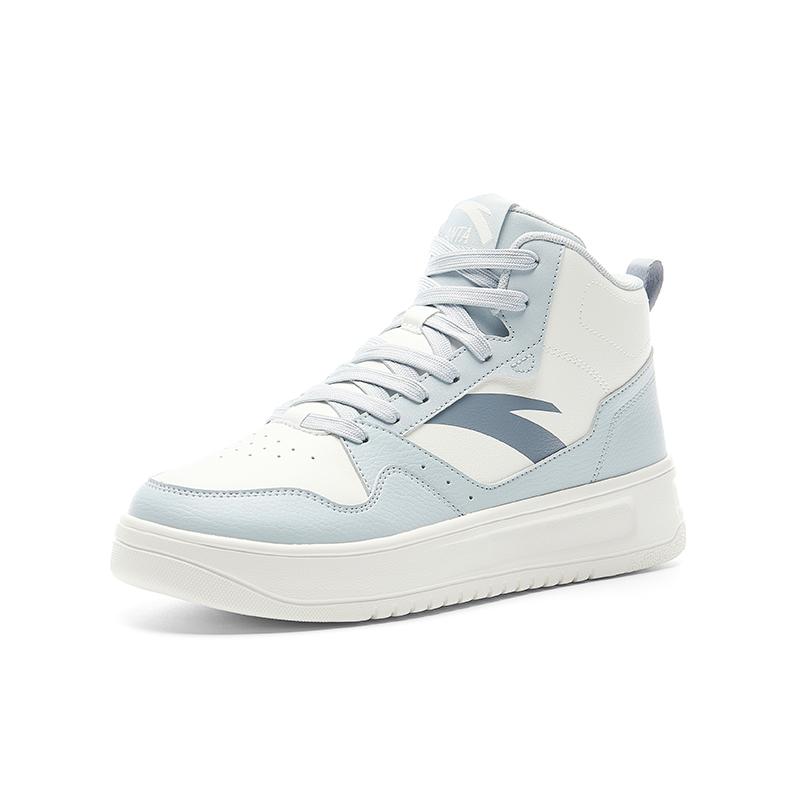 Anta Relaxed Cushioning, Wear Resistant High top Skateboard Shoes Men's White Blue Sneakers 912348002Q-3