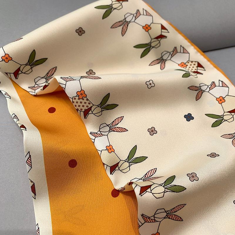 Eșarfă cu imprimare de toamnă Esarfă cu imprimare decorativă Banda de păr