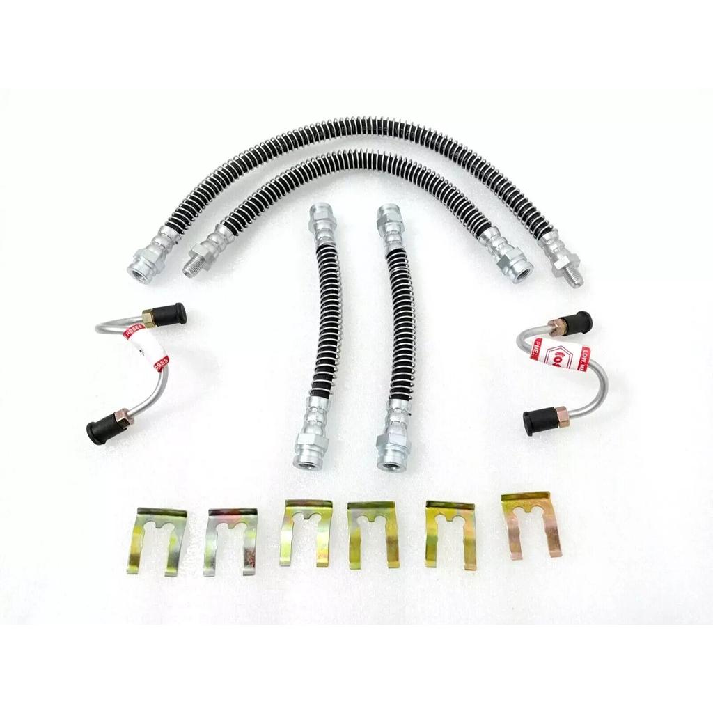 Willys Jeep MB GPW CJ2A CJ3A CJ3B M38 M38A1 Brake Hose Kit Big |Fit For3
