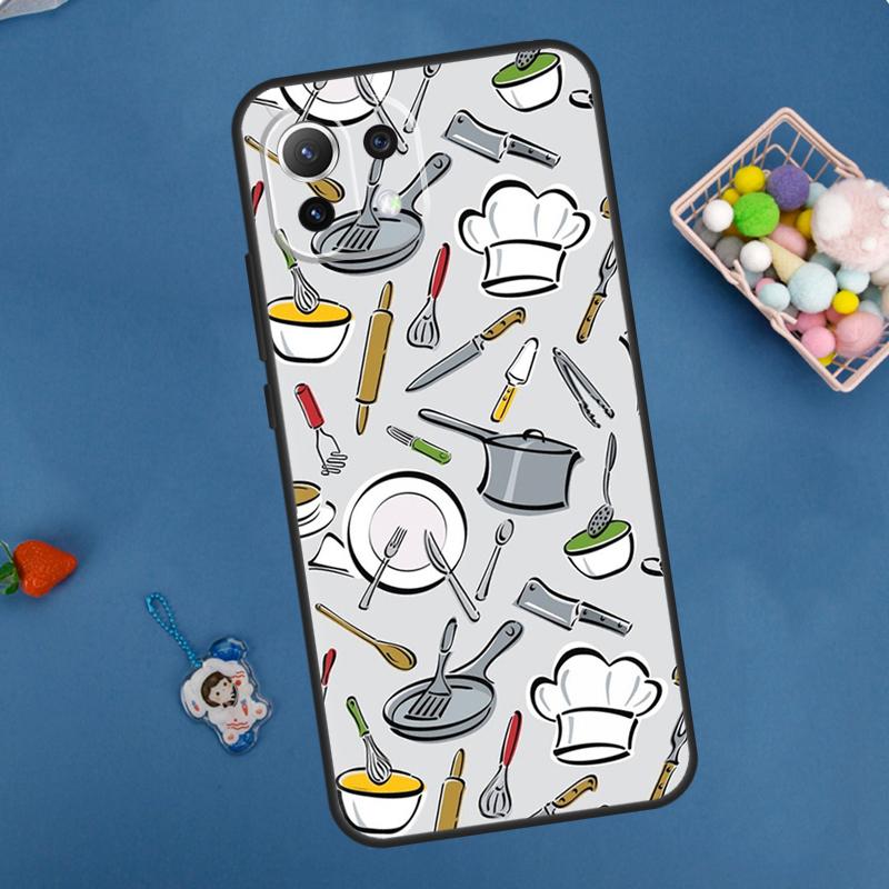 Baking Utensils Case For Xiaomi 11T 12T 13T 14T Pro 13 14 15 Ultra POCO X7 Pro X3 X5 X6 M6 F5 F6 Pro Cover