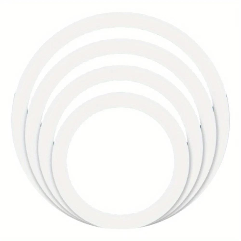 

1Set Percussion Accessories Mute Pads for Drums Tone Control Drum Mute Rings Drum Muffler Rings Drum Silencers білий