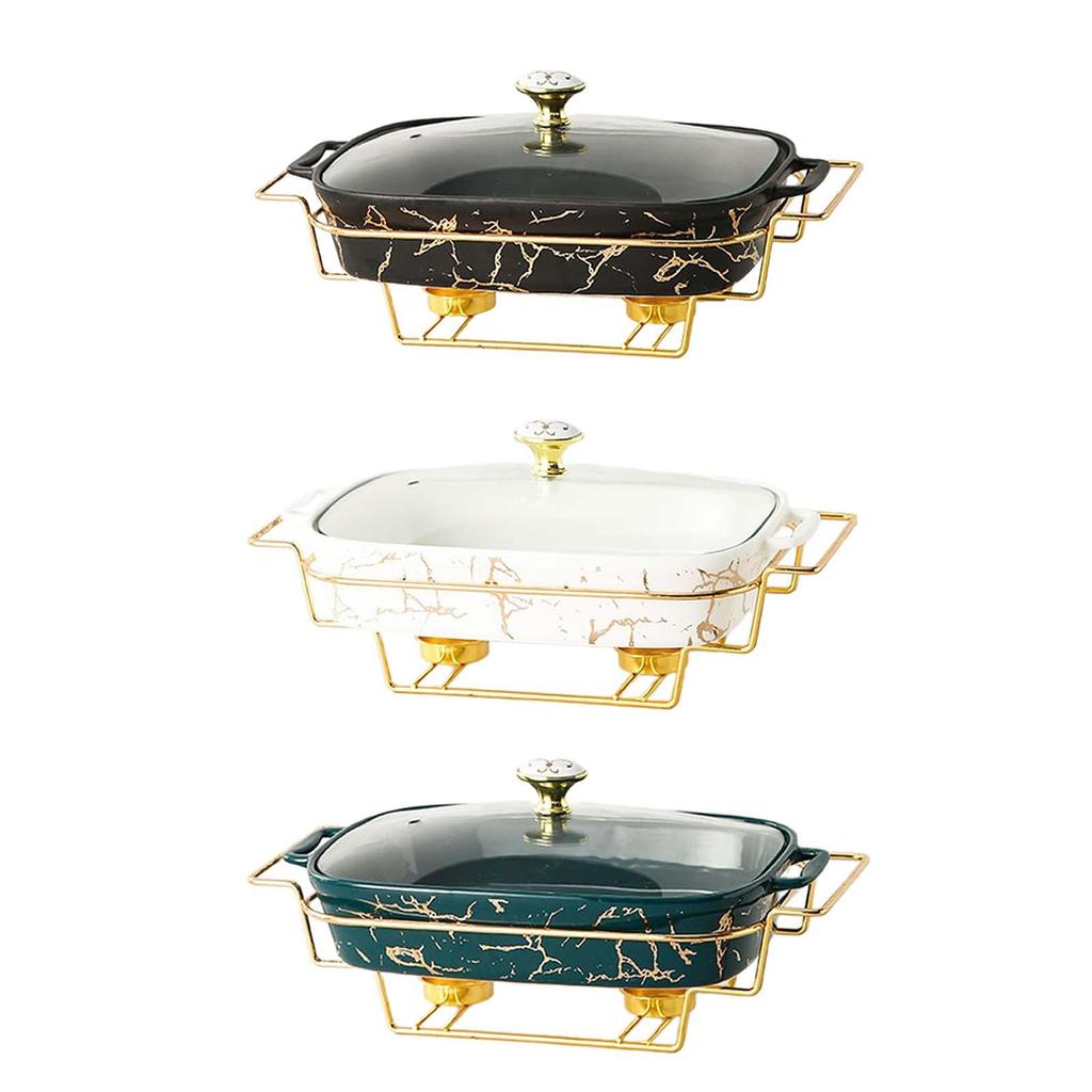 Chafing Dish Rectangular Easy To Use Easy To Clean Warmer Server for Restaurant