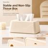 Built-in Spring Tissue Box Holder Large Capacity Paper Holder Durable Tissue Box Cover  Living Room