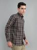 MONTE CARLO Men's Regular Fit Check Full Sleeve Shirt