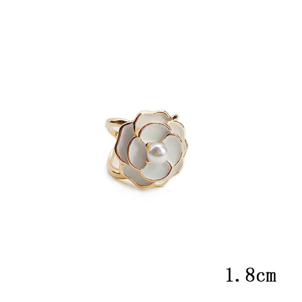 Camellia Flower Scarf Clips - Vintage Brooch Jewelry, Luxury Silk Scarf Accessories for Elegant Women (Designer Buckle Brand)