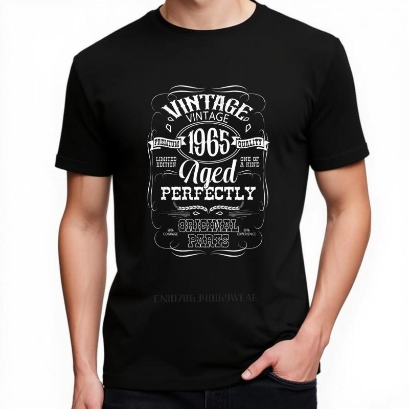 Men Brand Tshirt Oversized Summer Boys Tshirt Vintage 1965 Aged Perfectly Original Short Sleeve Printed Round Neck Top Tees