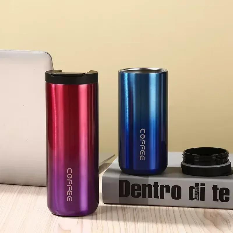 500ML Insulated Coffee Mug Cup Travel Stainless Steel Flask Vacuum Leakproof Thermo Bottles Espresso Thermos Bottle Coffeeware