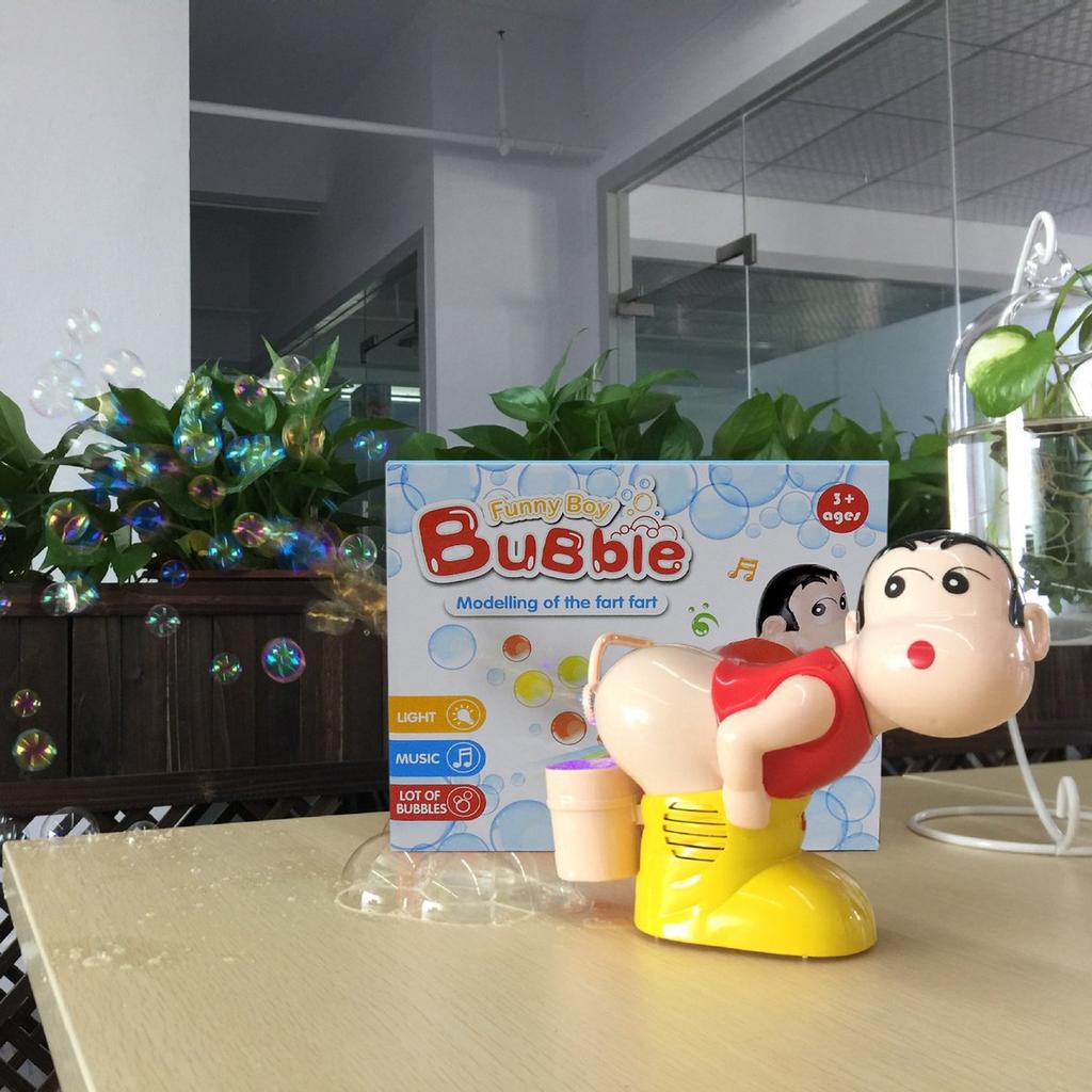 Machine à Bulles "Prout" Rigolote - Automatique Avec Lumières & Musique - Jouet Pour Enfant - Alimentée Sur Piles