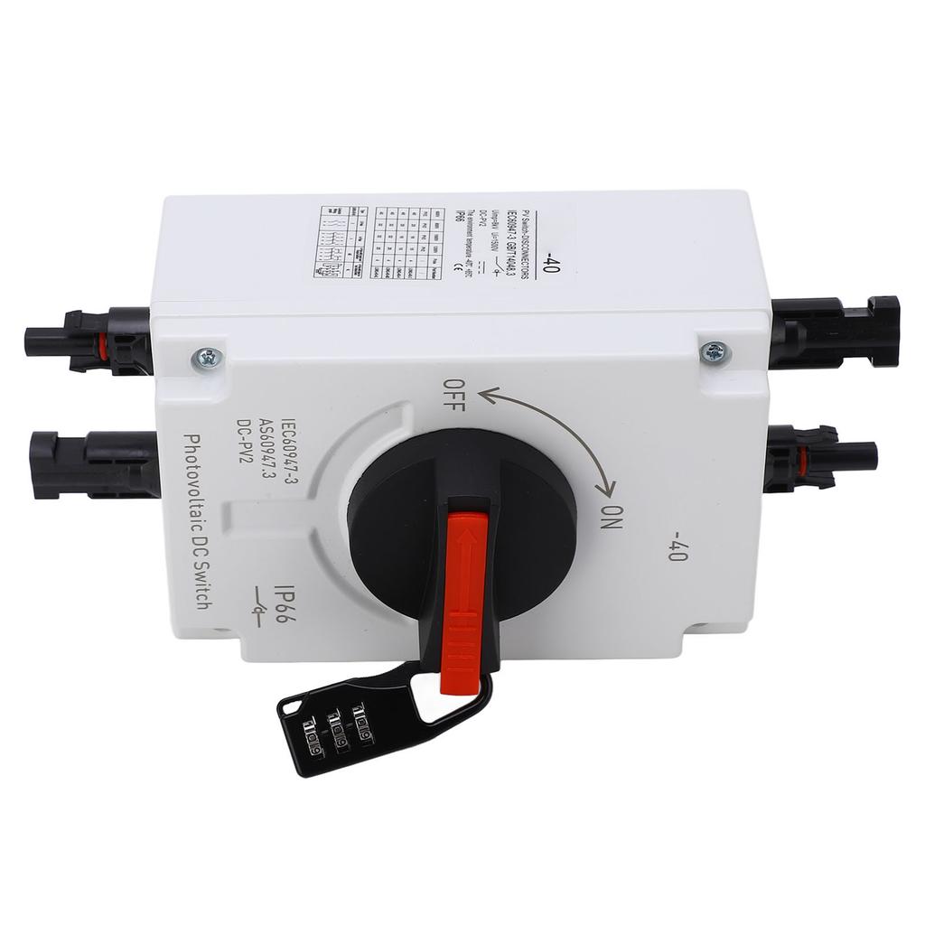 PV Solar Trennschalter 32A 4P IP66 Wasserdicht Photovoltaik-Isolator Solarschalter mit Passwort