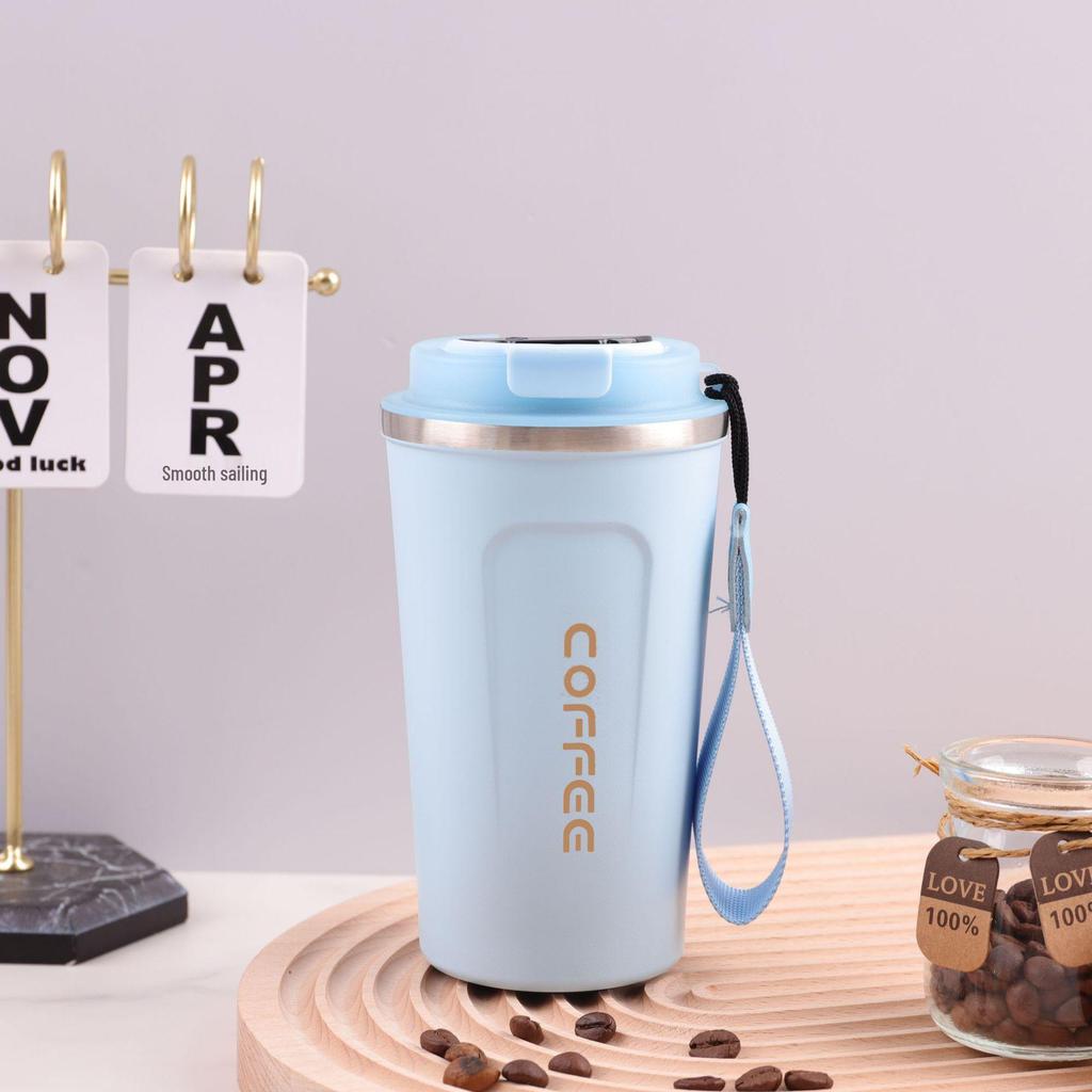 Smart Temperature Stainless Steel Coffee & Travel Cup - Women's Insulated Portable Outdoor Water Cup