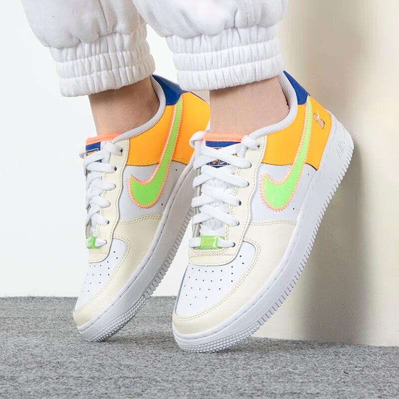 New Nike Air Force 1 LV8 'Player One   Laser Orange' GS FB1838-131