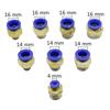 PC Male Thread Brass Pneumatic Quick Connectors 4~16mm Pipe to /8" 1/4" 3/8" 1/2" 3/4" Male Thread Air Pump Straight Joints 2Pcs
