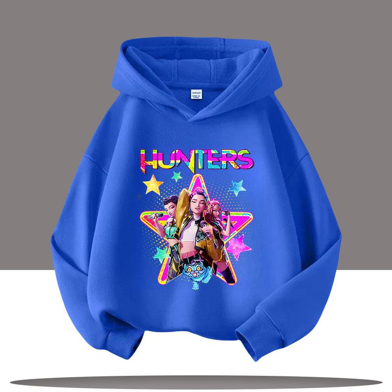 KPop Demon Hunters Hoodies for Kid's Autumn Winter New Cotton Hoodie Fashion 2025 Movie Hoody for Adult Kids Mother-to-be Top