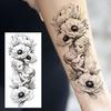 1 Blatt Schick 3D Spinne Löwe Fuchs Blumen Temporäre Tattoos Für Frauen Erwachsene Wasserdicht Langlebig Realistisch Fake Tattoo Aufkleber