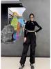 Women's Retro Hip Hop Wide-Leg Workwear Pants