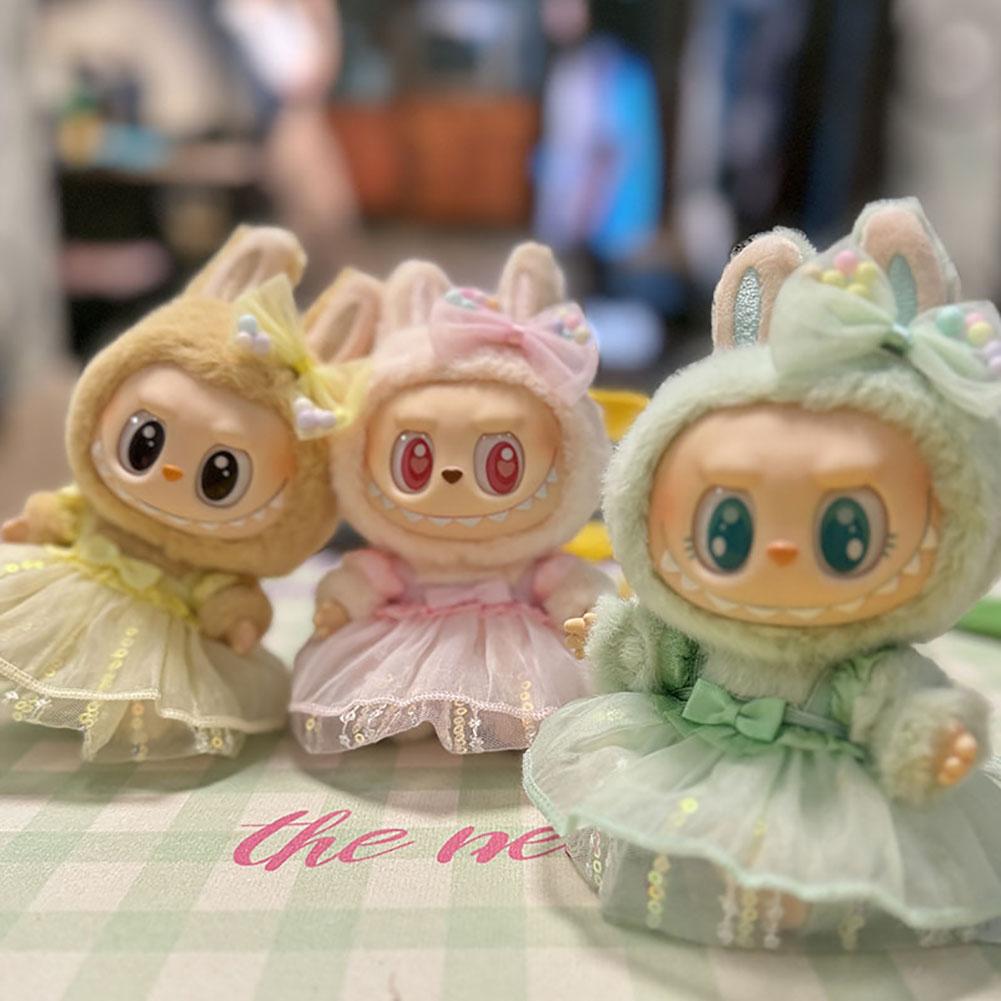 For 17cm Labubu Doll Clothes Fashion Clothes Hoodies Doll Clothes Hoodies Dolls Accessories Cute Decoration Little Cloths