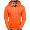 Felpa con cappuccio da uomo in velluto a coste con zip e manica lunga a spalle basse, felpa con cappuccio casual per l'uso quotidiano