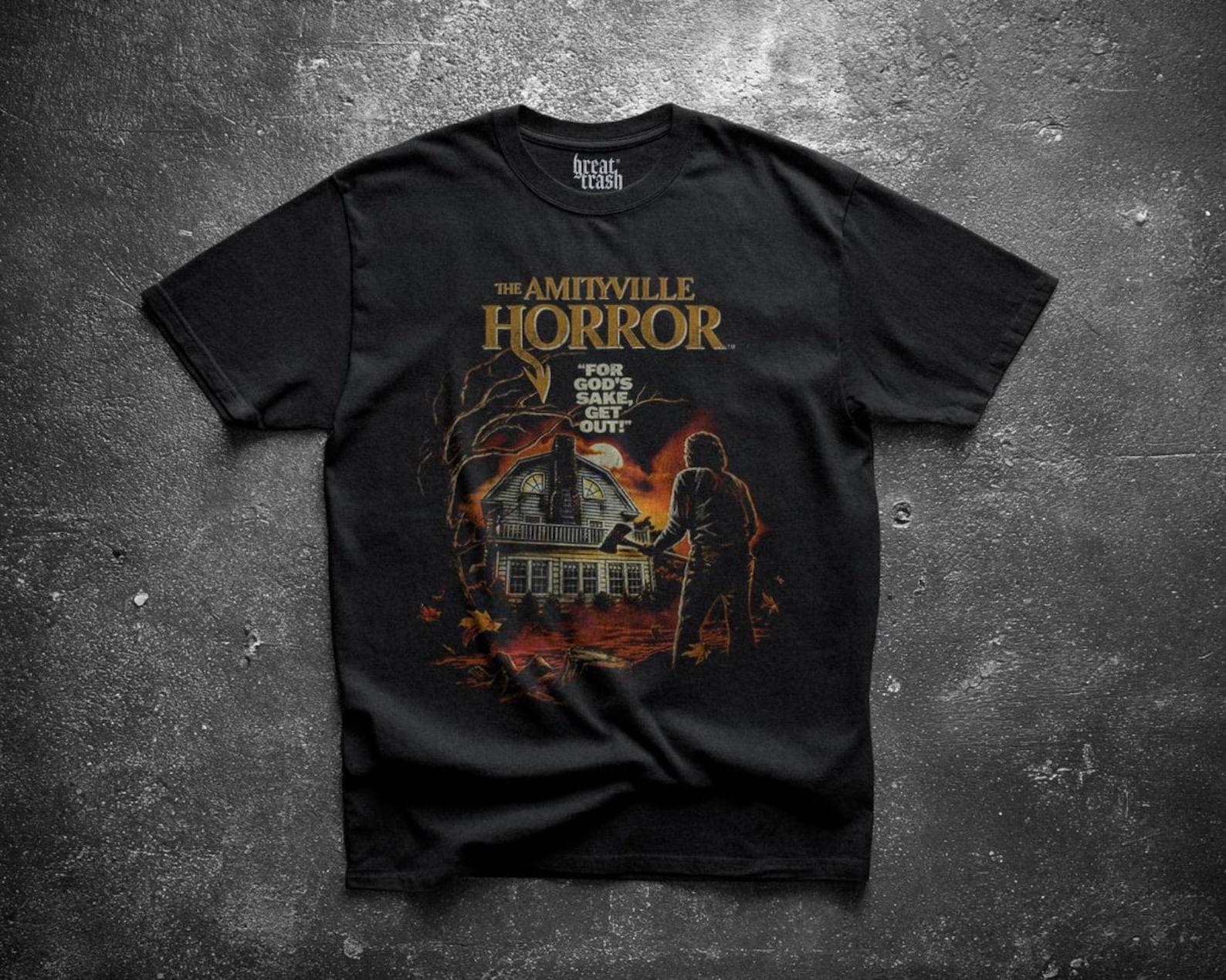 Amityville Horror Shirt, Haunted House Movie Tee, Vintage 80s Supernatural Graphic T-Shirt, 112 Ocean Avenue Cult Classic, Bootleg Horror S