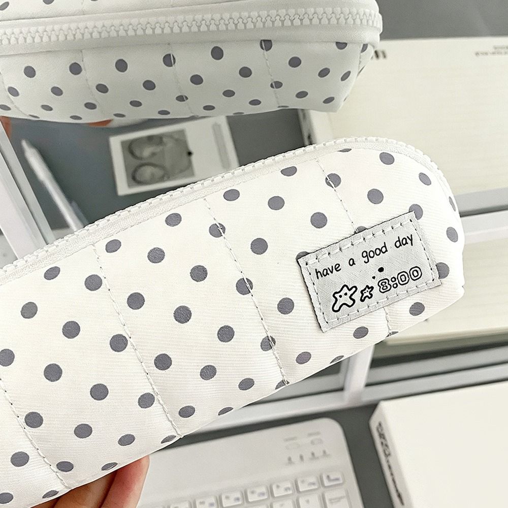 Punktedesign Federmäppchen Tragbare Schreibwarentasche INS-Stil Stifteetui Geschenk