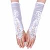 1Pairs Sunscreen Women Lace Gloves Fingerless Bridal Gown Mittens Performance Gloves  Party Dress