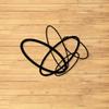 Modern Minimalist Black Glossy Interlocking Metal Wall Art for Indoor Outdoor Decor