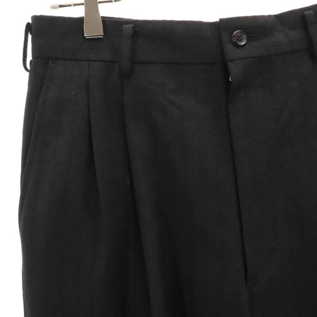 COMME des GARCONS HOMME 90s Made in Japan Wool Old Striped Pattern 2 tack Slacks pants Men's Used