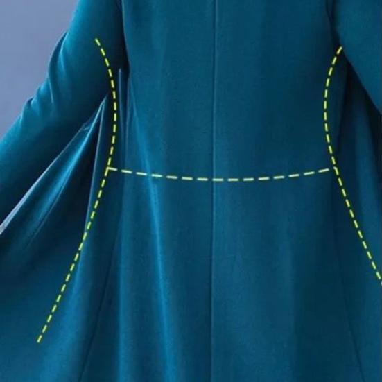 Abito da donna, abito primavera autunno elegante tinta unita, donna di mezza età, cardigan lungo aperto sul davanti, kit abito senza maniche con scollo a O